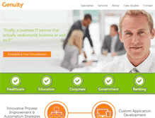 Tablet Screenshot of genuitygroup.com